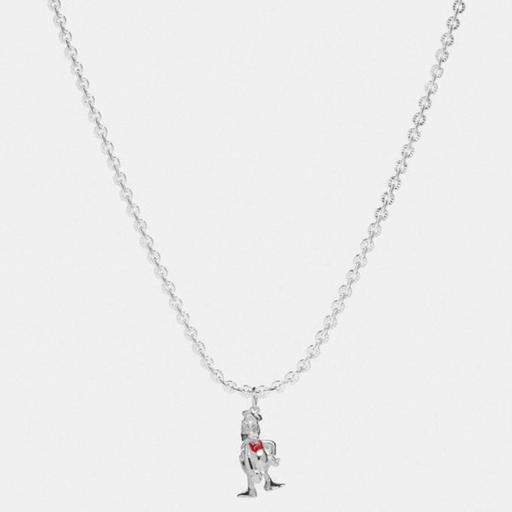 Disney x Coach Silver Donald Duck Necklace - 89801